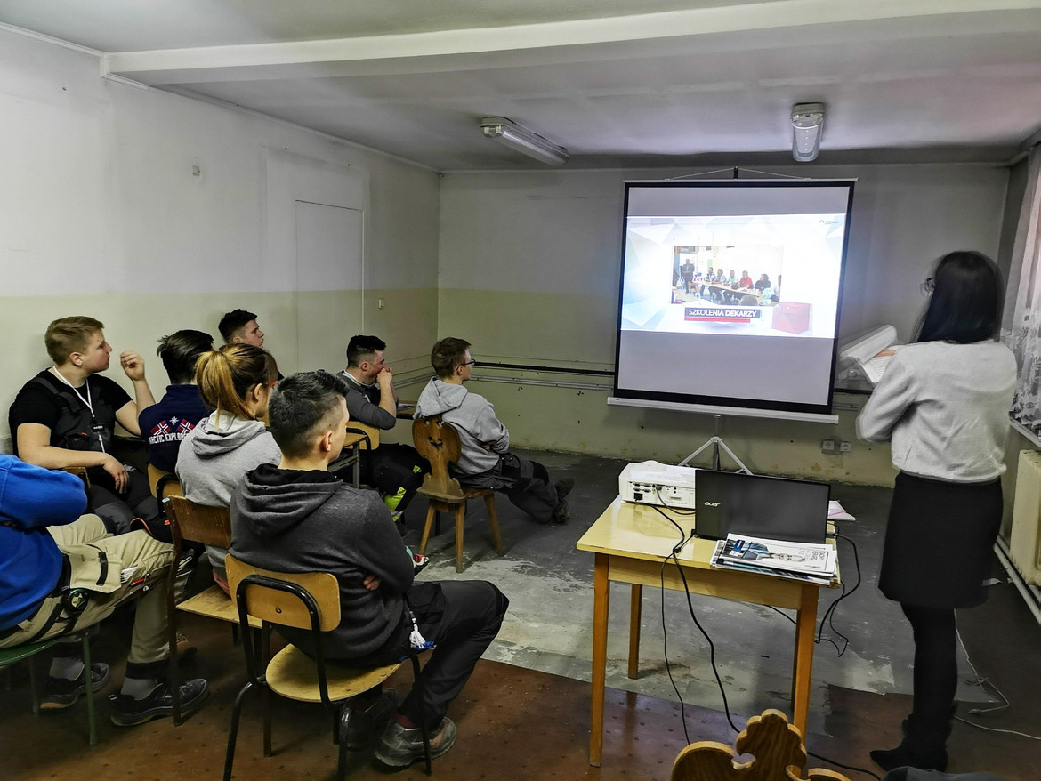 Szkolenie dla uczniów szkoły budowlanej w Zakopanem